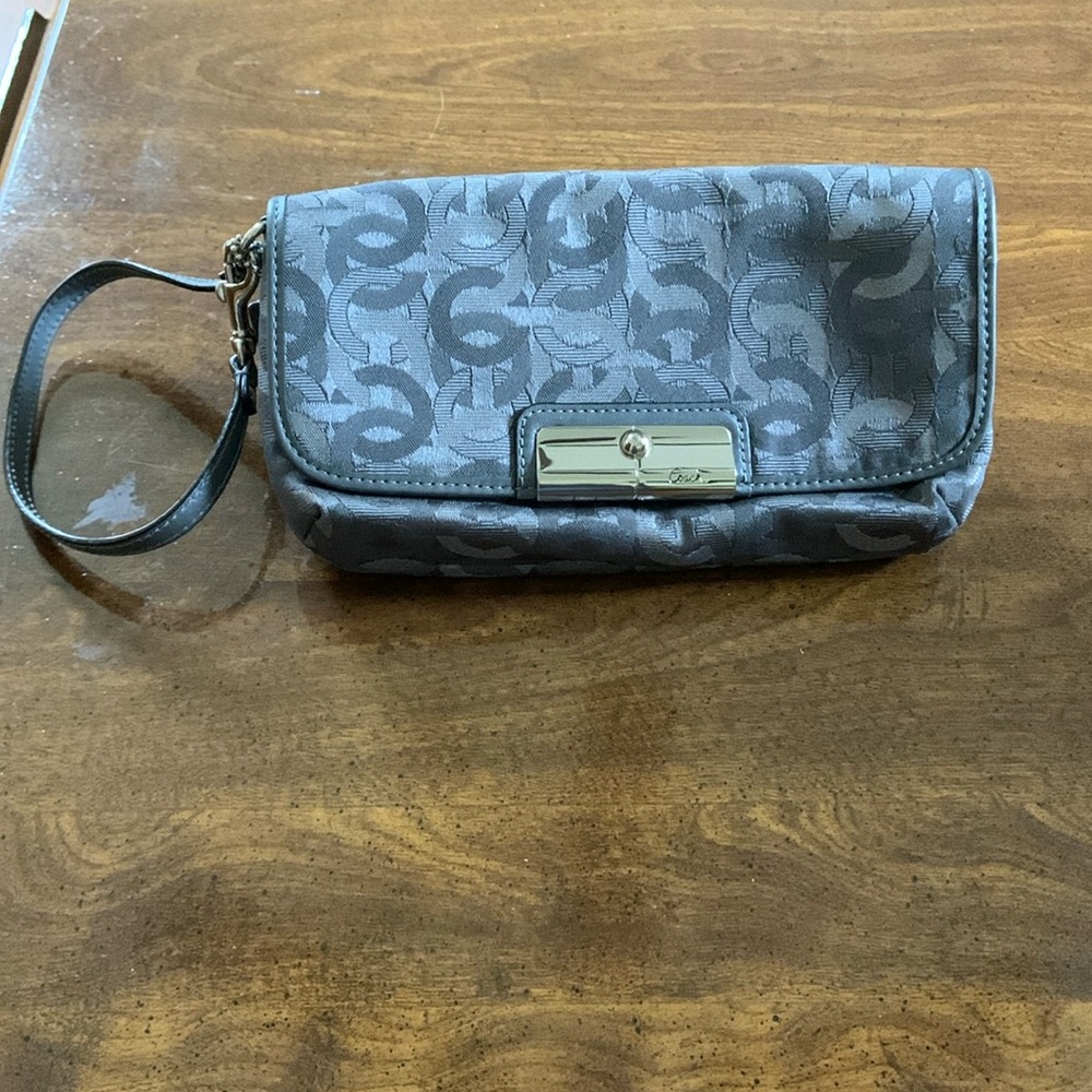 Coach Wristlet Silver